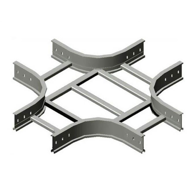XQJ-T-04梯級式鍍鋅電纜橋架水平四通